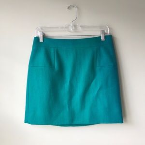 NWOT J Crew Mini Length A Line Wool Skirt